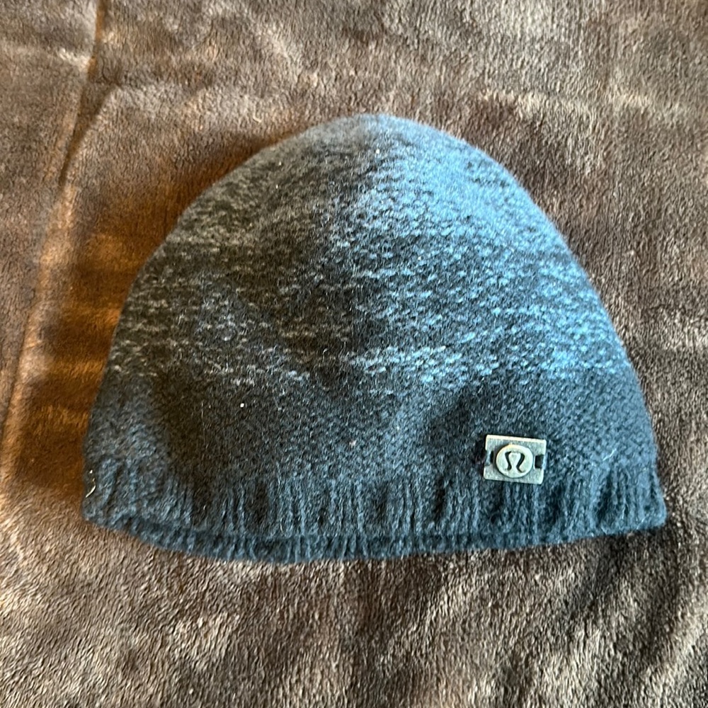 Lululemon Grey and Black Beanie